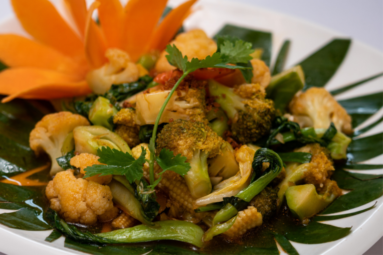 Char Bonlea-Fried Mixed Vegetable Oyster Sauce.