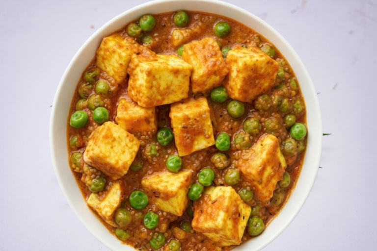 Indian Food-Matar Paneer